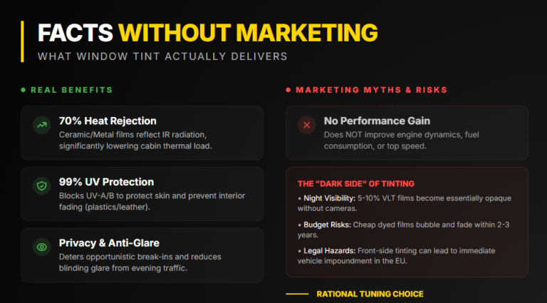 Tint Percentage Guide 2026: Car Window Tint Types, Laws and Costs